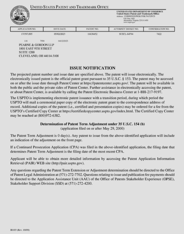 waterproof sock cuff seal DexLOK technology patent