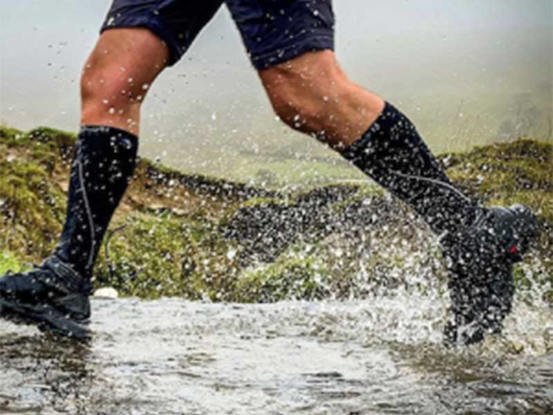 Waterproof socks knee high